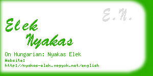 elek nyakas business card